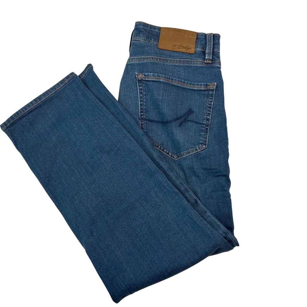 34 Heritage Charisma Jeans Mens 32x27 Blue Comfort Rise Classic Straight Leg